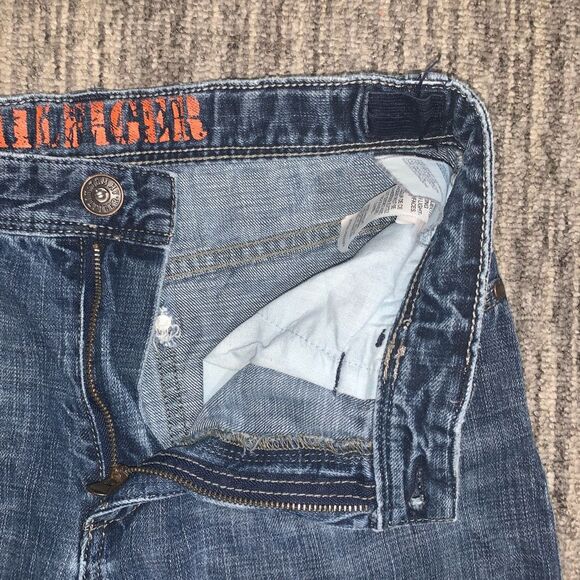 VTG 90s Y2K‎ Tommy Hilfiger Youth Size 12 L Medium Wash Bootcut Jeans - Picture 2 of 7